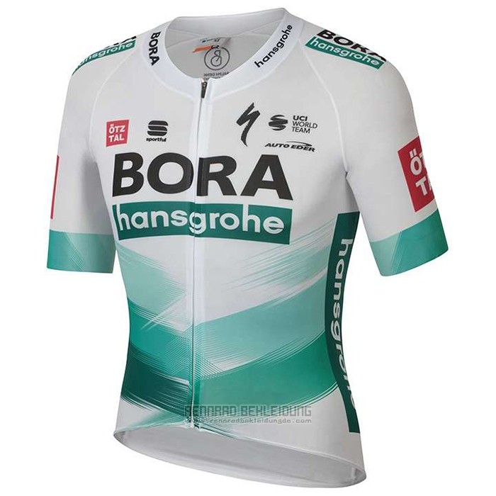 2020 Fahrradbekleidung Bora-Hansgrone Wei Grun Trikot Kurzarm und Tragerhose - zum Schließen ins Bild klicken